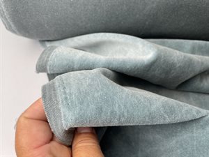 Møbelvelour - 100% bomuld i dusty blue